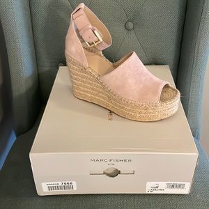 Marc Fisher Adalyn Espadrille Wedge Sandal Suede